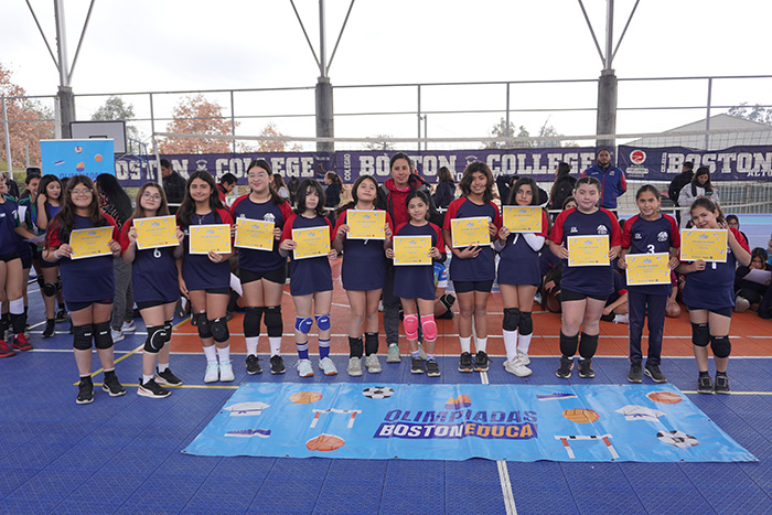 Nuestras estudiantes lo dieron todo en el Torneo Vóleibol Mini Damas de las Olimpiadas BostonEduca
