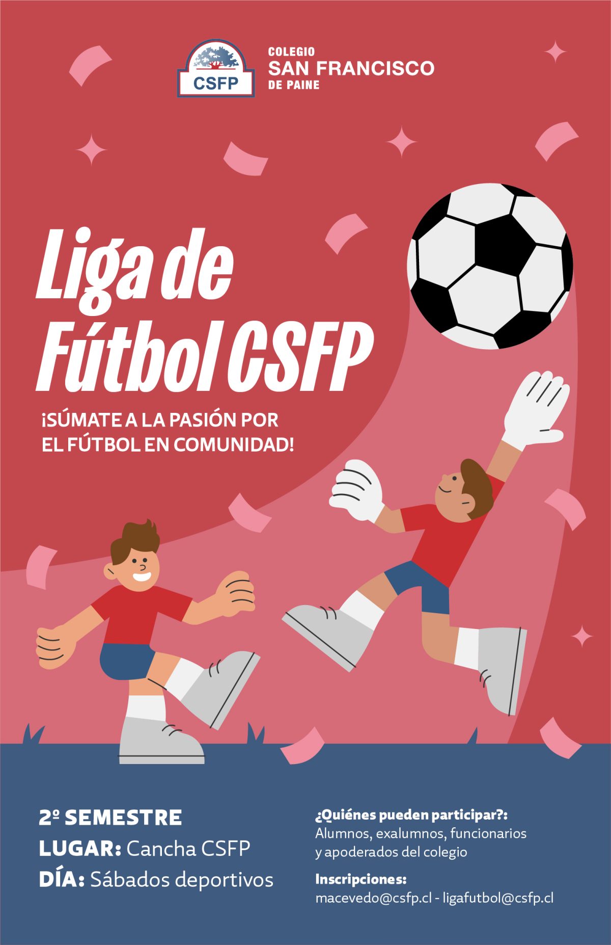 ¡Vuelve el fútbol al CSFP! Gran invitación a nuestra Liga Deportiva 